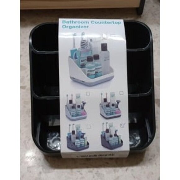 New Toothbrush Holders Bathroom Countertop Organizer- Bamboo Countertop - Picture 2 of 2